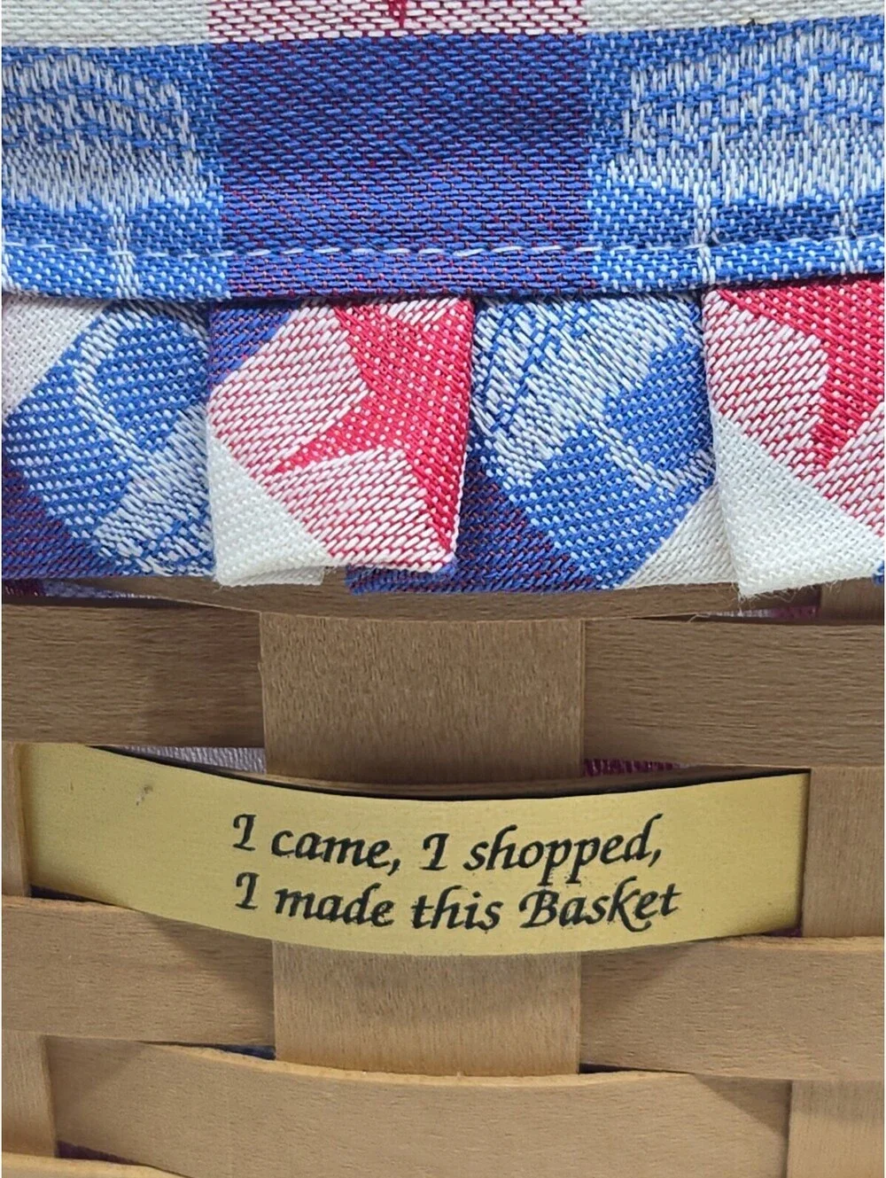 Longaberger 2001 Homestead Make-A-Basket Souvenior 8.25